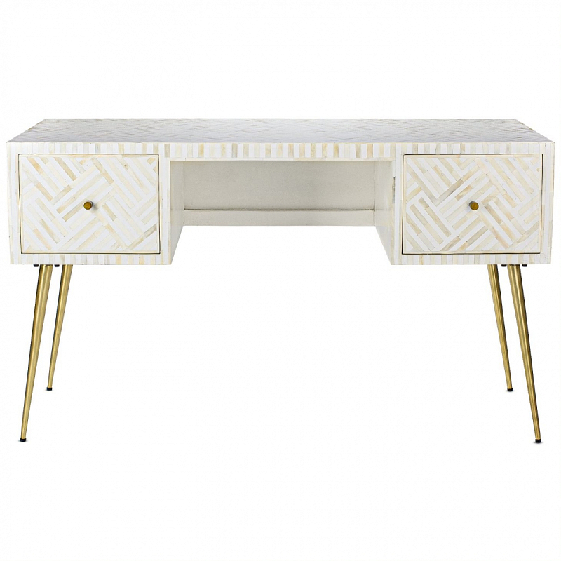 Стол Cream Indian Bone Inlay table Кремовый в Ижевске | Loft Concept 