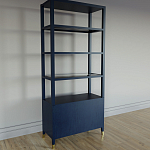 Стеллаж со стеклянными полками Elsa Dreams Blue варинант исполнения - 7 | Loft Concept в Ижевске