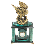 Часы настольные из натурального камня с декором в виде орла Eagle Stone Clock варинант исполнения - 5 | Loft Concept в Ижевске