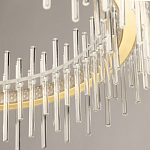 Люстра круглая с прозрачными стеклянными трубками 51 см Nembus варинант исполнения - 8 | Loft Concept в Ижевске