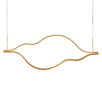 Подвесной светильник волнообразный изогнутый на двух тросах 103 см Spiral Lighting варинант исполнения - 1 | Loft Concept в Ижевске