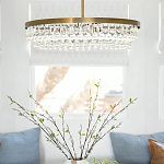 Люстра круглая с подвесками в форме стеклянных капель Glass Rain варинант исполнения - 6 | Loft Concept в Ижевске