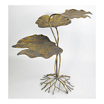 Столик приставной с тремя столешницами Тропические листья Tropical Forest gold варинант исполнения - 3 | Loft Concept в Ижевске