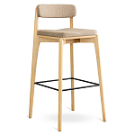 Барный стул из массива ясеня Elegant Ash Shape варинант исполнения - 3 | Loft Concept в Ижевске