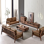 Тумба под телевизориз массива дерева TV Stand made of Walnut Wood варинант исполнения - 4 | Loft Concept в Ижевске