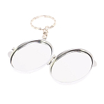 Зеркало брелок карманное двухстороннее из натурального камня Оникс Silver Stone Mirrors варинант исполнения - 3 | Loft Concept в Ижевске