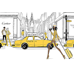 Megan Hess. New york: through a fashion eye варинант исполнения - 2 | Loft Concept в Ижевске