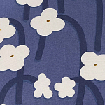 Подушка декоративная синяя с цветочным принтом Blossom Essence Emily варинант исполнения - 3 | Loft Concept в Ижевске