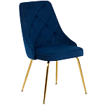 Стул в темно-синей велюровой обивке Ward Dark Blue Velour Chair варинант исполнения - 1 | Loft Concept в Ижевске