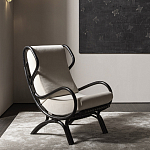 Дизайнерское кресло из ротанга Gio Ponti CONTINUUM D.163.7 BY BONACINA 1889 Armchair варинант исполнения - 2 | Loft Concept в Ижевске