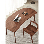 Стол рабочий округлой формы с ящиком  Working Moonnut Table варинант исполнения - 6 | Loft Concept в Ижевске