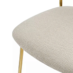 Стул барный широкой полукруглой спинкой на золотистых ножках Chair Smooth Shapes варинант исполнения - 5 | Loft Concept в Ижевске