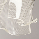 Подвесной светильник цилиндрической формы с прозрачным волнистым плафоном Wave Line варинант исполнения - 8 | Loft Concept в Ижевске