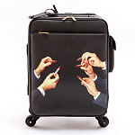 Чемодан дорожный SELETTI Travel Kit Trolley Lipstick Black варинант исполнения - 1 | Loft Concept в Ижевске