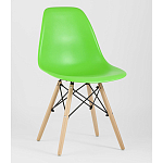 Пластиковый стул на ножках из массива бука Eames Light Green варинант исполнения - 1 | Loft Concept в Ижевске
