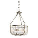 Люстра подвесная с чашеобразным плафоном из прозрачных стеклянных прутьев Kichler варинант исполнения - 1 | Loft Concept в Ижевске