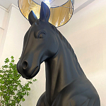 Horse Statue Floor Lamp Большой светильник Черная Лошадь варинант исполнения - 4 | Loft Concept в Ижевске