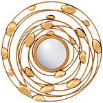 Зеркало в круглой раме украшенной раковинами с жемчугом Pearl in the Gleam варинант исполнения - 1 | Loft Concept в Ижевске