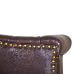 Диван из натуральной кожи на 4-х деревянных ножках из массива бука Thomas Seating brown варинант исполнения - 5 | Loft Concept в Ижевске