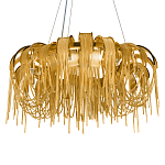 Люстра круглая подвесная с металлическими дугами и длинными цепочками 80 см Atlantis Chain варинант исполнения - 15 | Loft Concept в Ижевске