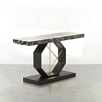 Консоль чёрная с геометрическим основанием Josette варинант исполнения - 1 | Loft Concept в Ижевске