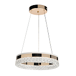 Люстра в виде кольца золотого цвета с прозрачными вставками Radiant Rail варинант исполнения - 2 | Loft Concept в Ижевске