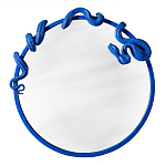 Зеркало круглое в синей раме в виде змеи Temptation варинант исполнения - 1 | Loft Concept в Ижевске