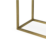 Консоль прямоугольная на золотом каркасе с 2-мя ящиками Warwick варинант исполнения - 3 | Loft Concept в Ижевске