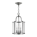 Подвесной светильник с прозрачным стеклянным цилиндрическим плафоном в классическом стиле на цепи Hinkley варинант исполнения - 5 | Loft Concept в Ижевске