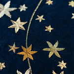 Обои с вышивкой ручной работы Cosmos Original colourway on velvet варинант исполнения - 2 | Loft Concept в Ижевске