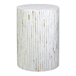 Столик с инкрустацией с перламутровым узором Dominic White варинант исполнения - 1 | Loft Concept в Ижевске