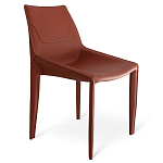 Стул коричневый из искуственной кожи на 4-х ножках Enigma Brown варинант исполнения - 1 | Loft Concept в Ижевске