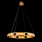 Люстра в виде кольца из натурального камня Golden Alavastor варинант исполнения - 1 | Loft Concept в Ижевске