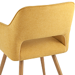 Стул в рогожке желтого цвета NEASAN STOOL варинант исполнения - 6 | Loft Concept в Ижевске