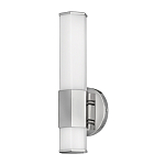 Бра для ванных комнат вертикальное с длинным белым матовым плафоном в форме шестиугольника на круглом основании Hinkley варинант исполнения - 12 | Loft Concept в Ижевске