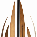 Торшер с основанием в виде стебля с листьями и тканевым абажуром Flowing Leaves варинант исполнения - 2 | Loft Concept в Ижевске