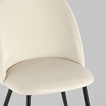 Мягкий стул в бежевом велюре Miruna Chair варинант исполнения - 7 | Loft Concept в Ижевске