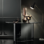 Консоль дымчатого цвета с изогнутым основанием Arabesque варинант исполнения - 4 | Loft Concept в Ижевске