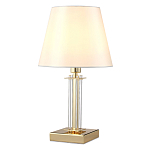 Настольная лампа с белым тканевым абажуром в форме конуса Laurent варинант исполнения - 6 | Loft Concept в Ижевске