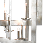 Люстра серебряная из пересекающихся квадратных элементов Intersecting Squares  варинант исполнения - 1 | Loft Concept в Ижевске