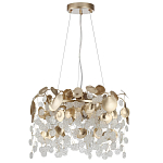 Люстра с декоративными подвесками из прозрачного стекла в форме монеток FAIRYTREE Light варинант исполнения - 2 | Loft Concept в Ижевске