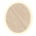 Бра с круглым плафоном из травертина Shaw Marble Lighting варинант исполнения - 3 | Loft Concept в Ижевске