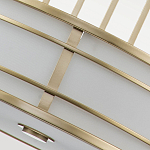 Подвесной светильник цвета латунь с белым матовым плафоном с геометрическим рисунком Feiss варинант исполнения - 5 | Loft Concept в Ижевске