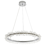 Кольцевая люстра с хрустальным декором Rowan Crystal Ring Chrome Horizontal Chandelier варинант исполнения - 2 | Loft Concept в Ижевске