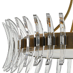 Люстра круглая с прозрачными элементами в форме полумесяца Crescent варинант исполнения - 1 | Loft Concept в Ижевске