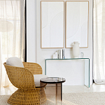 Стол журнальный круглый Acrylic Аether Smoke варинант исполнения - 7 | Loft Concept в Ижевске