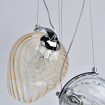 Люстра каскадная с 5-ю разноцветными стеклянными плафонами Kaleido варинант исполнения - 7 | Loft Concept в Ижевске