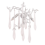 Бра с декором в виде ветвей и стеклянных подвесок в форме капель Droplet Chandelier варинант исполнения - 3 | Loft Concept в Ижевске