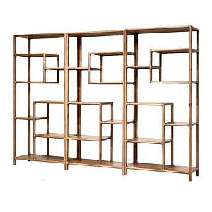 Стеллаж деревянный с полками для хранения Moon Walnut Furniture