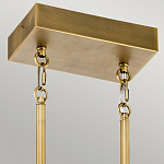 Люстра подвесная прямоугольная цвета латунь Kichler варинант исполнения - 3 | Loft Concept в Ижевске